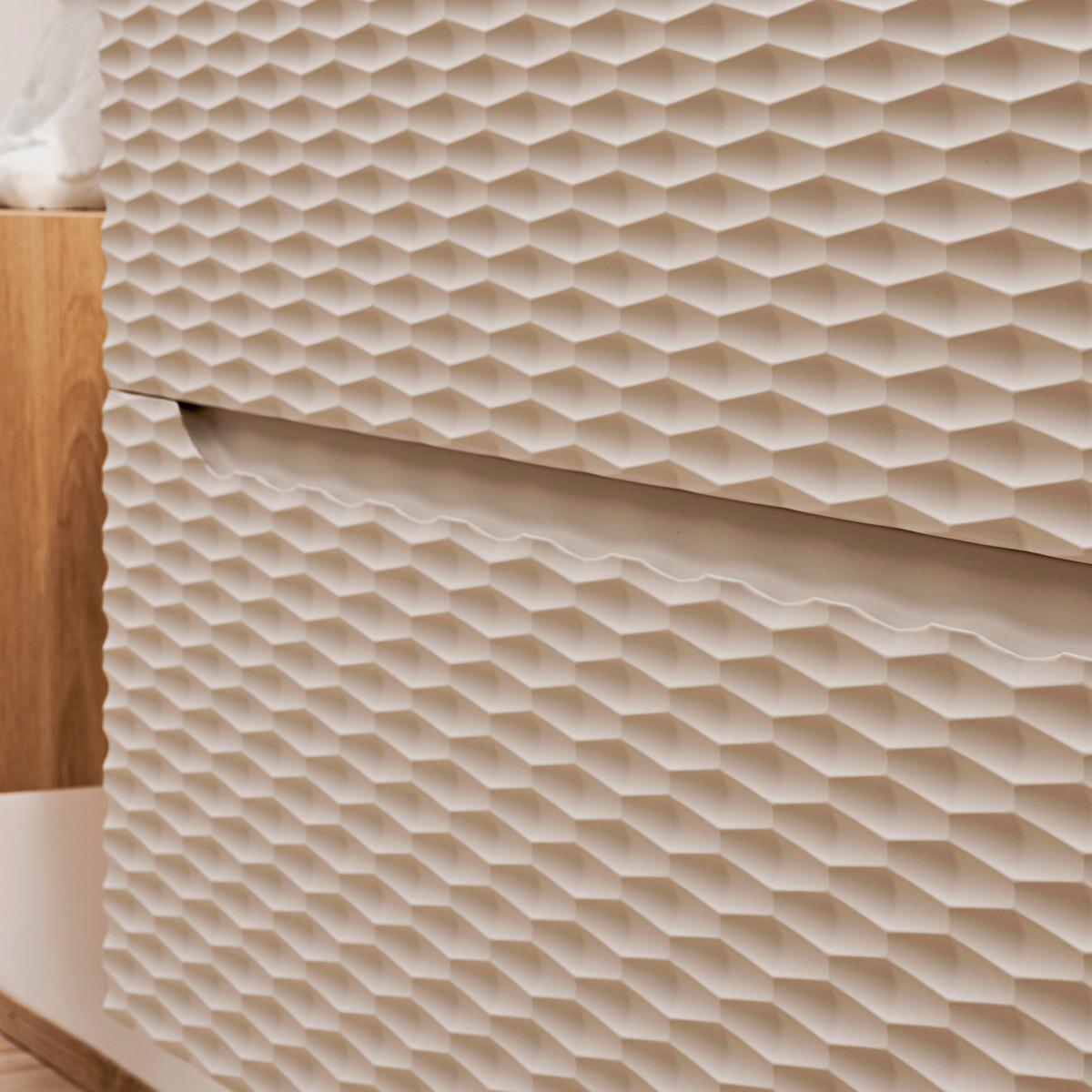 WASCHTISCHUNTERSCHRANK 60cm Elora Beige und Holz - Braun, Holzwerkstoff (60/57/46cm) - Petits-meubles