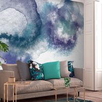 SELBSTKLEBENDE FOTOTAPETE 294/210 cm - Blau/Grau, Kunststoff/Textil (294/1cm) - KUNSTLOFT