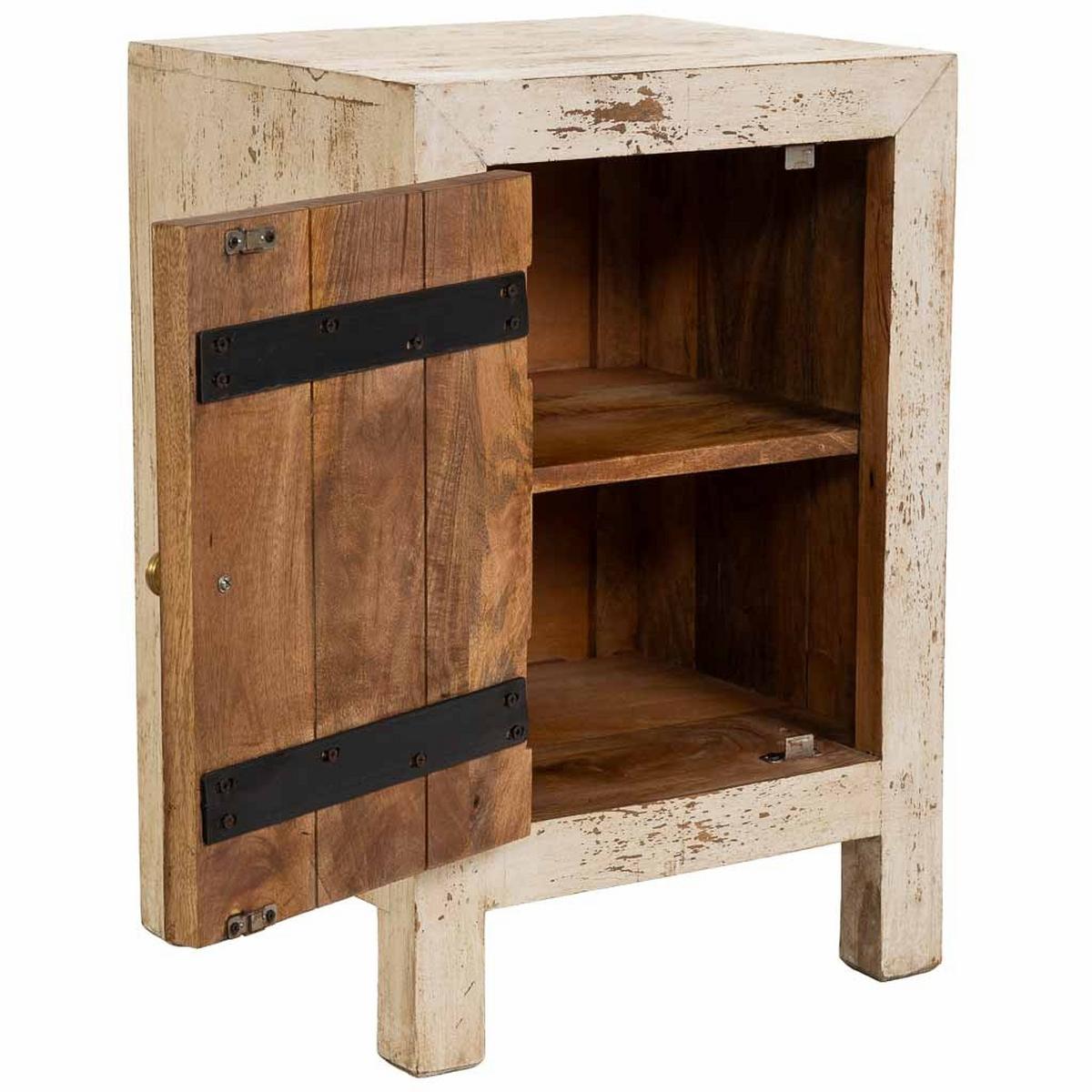 NACHTTISCH aus holz 40x35x60cm - Beige, Holz (40/60/35cm) - Wanderlust