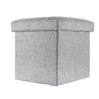 SITZWÜRFEL Faltbar 30/30/30 cm (Grau) - Grau, Textil (30/30/30cm) - Intirilife