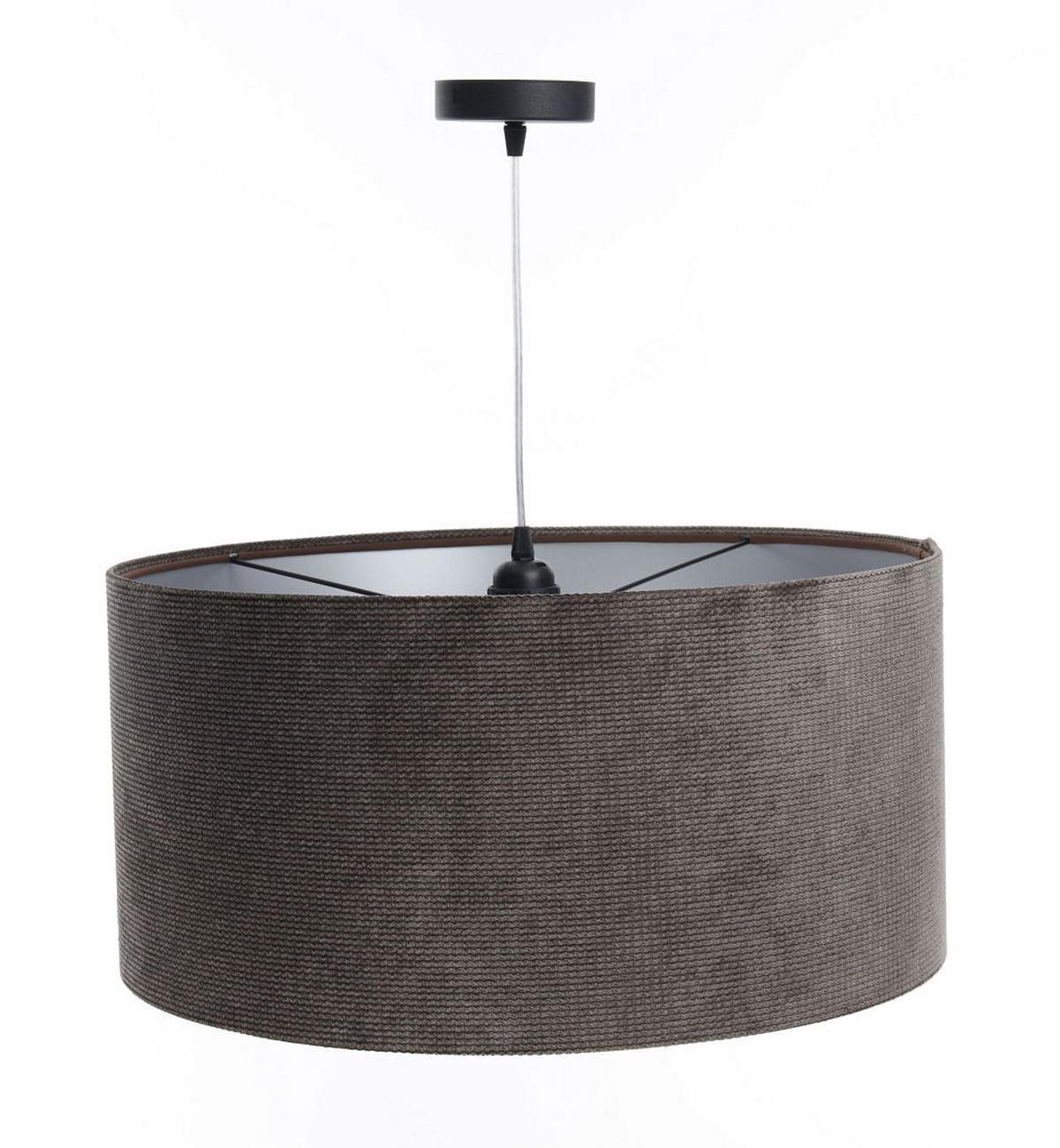 HÄNGELEUCHTE Silber 40/20 cm - Silberfarben/Braun, Kunststoff (40/0.4/20cm) - ONZENO