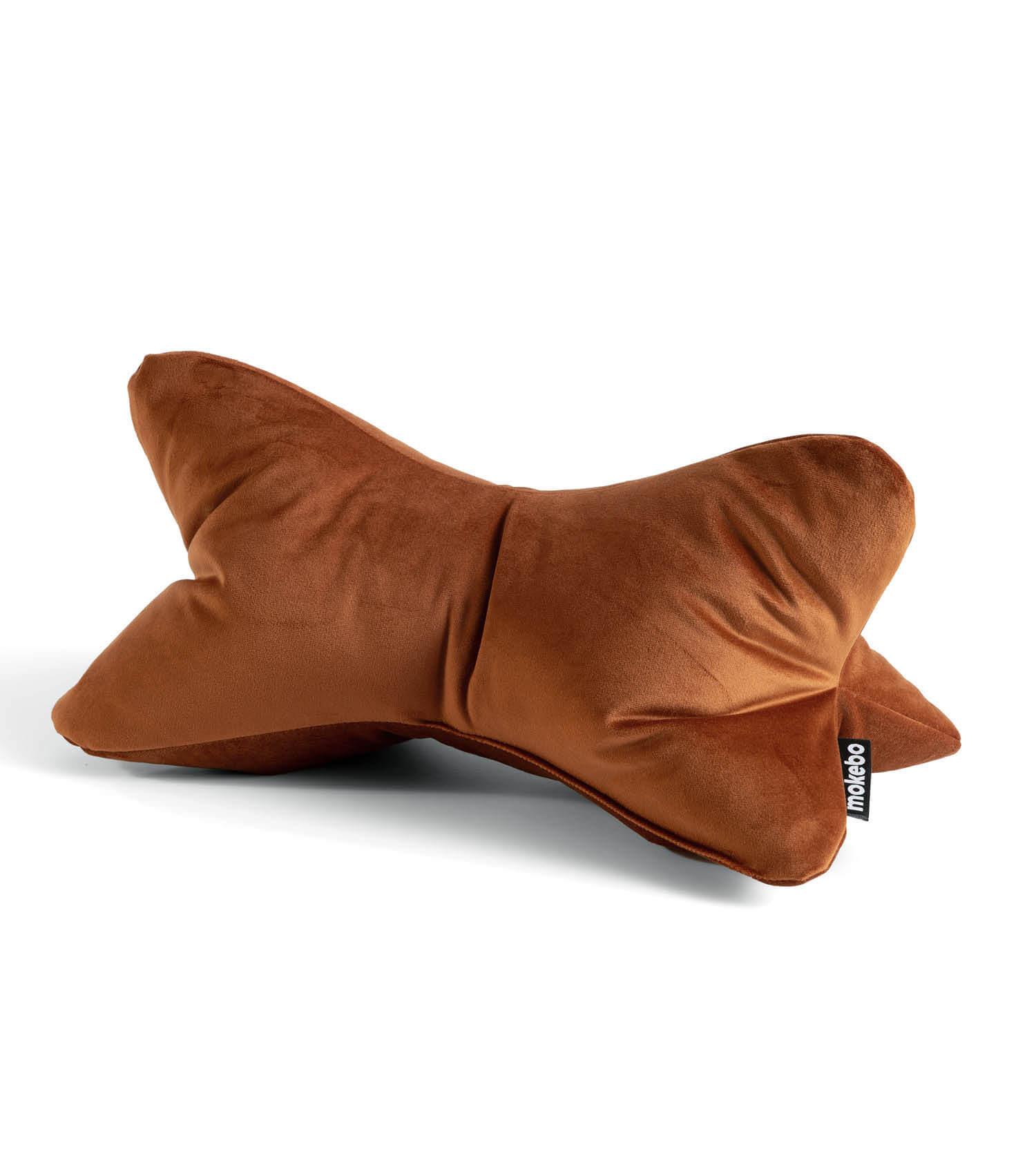 NACKENKISSEN Leseknochen Nook - Orange, Textil (42/22cm) - Mokebo