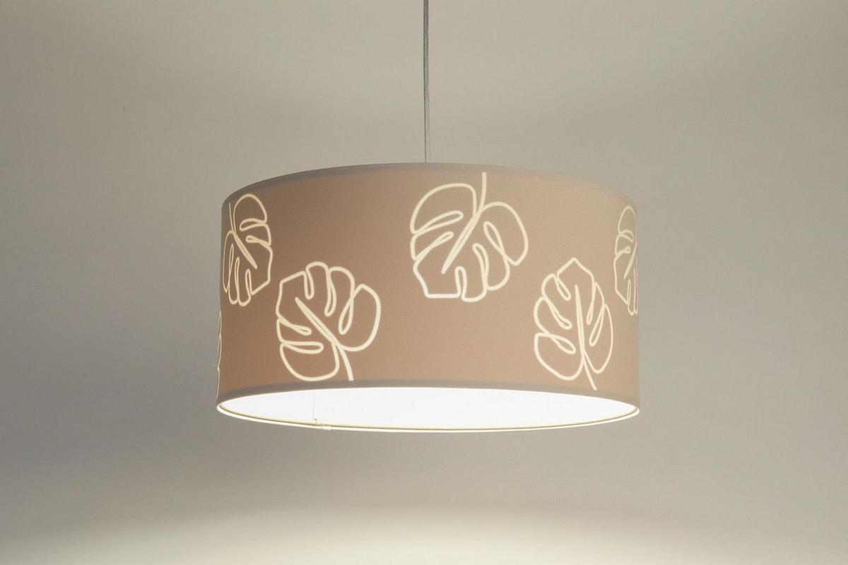 HÄNGELEUCHTE Beige 60/100 cm - Beige, Kunststoff (30/0.8/100cm) - ONZENO
