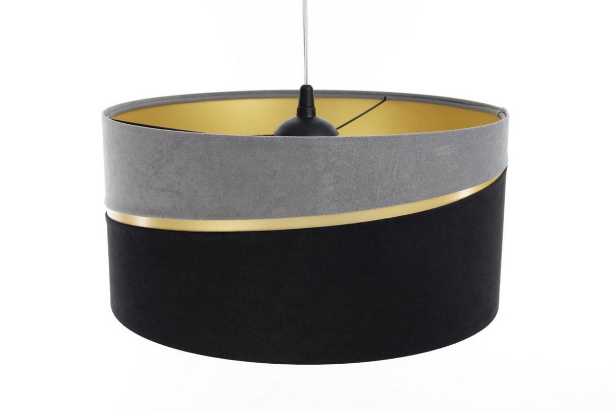 HÄNGELEUCHTE Grau 60/30 cm - Schwarz/Grau, Kunststoff (60/0.4/30cm) - ONZENO