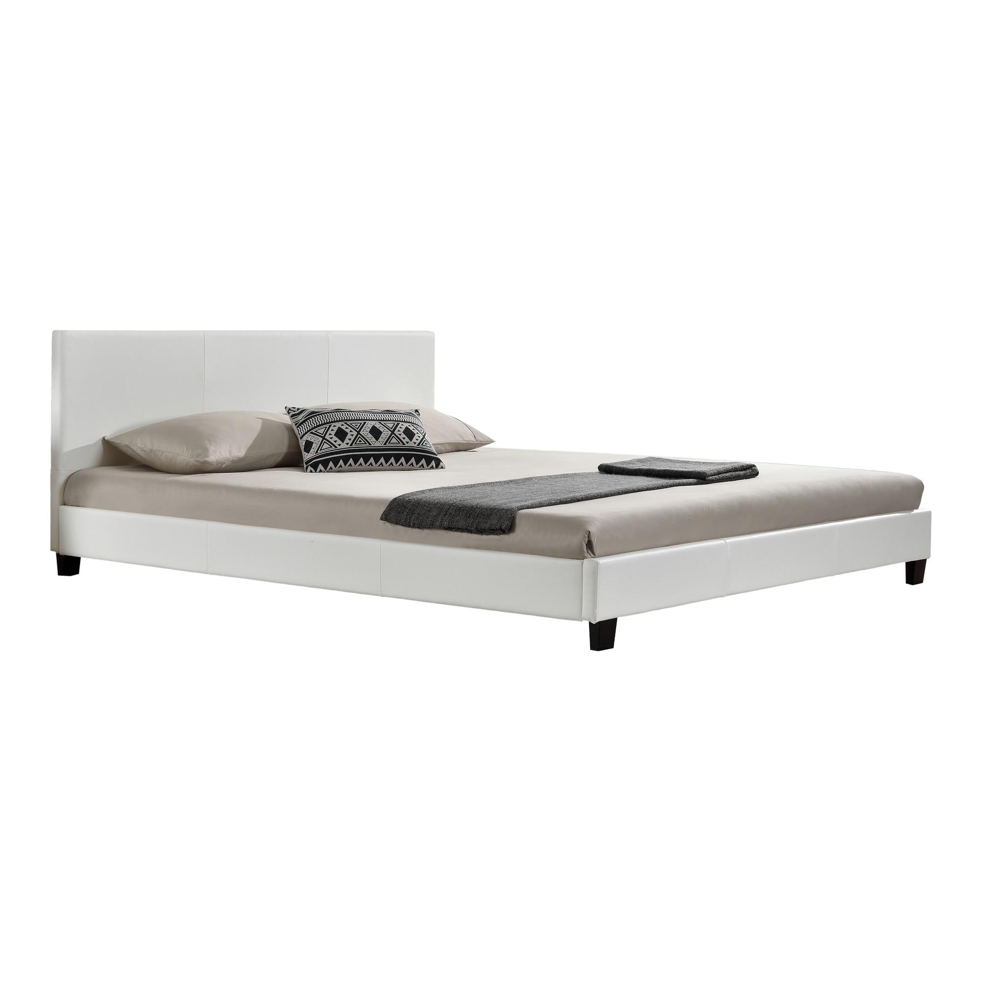 POLSTERBETT Albacete - Weiß, Textil (180/200cm) - Corium