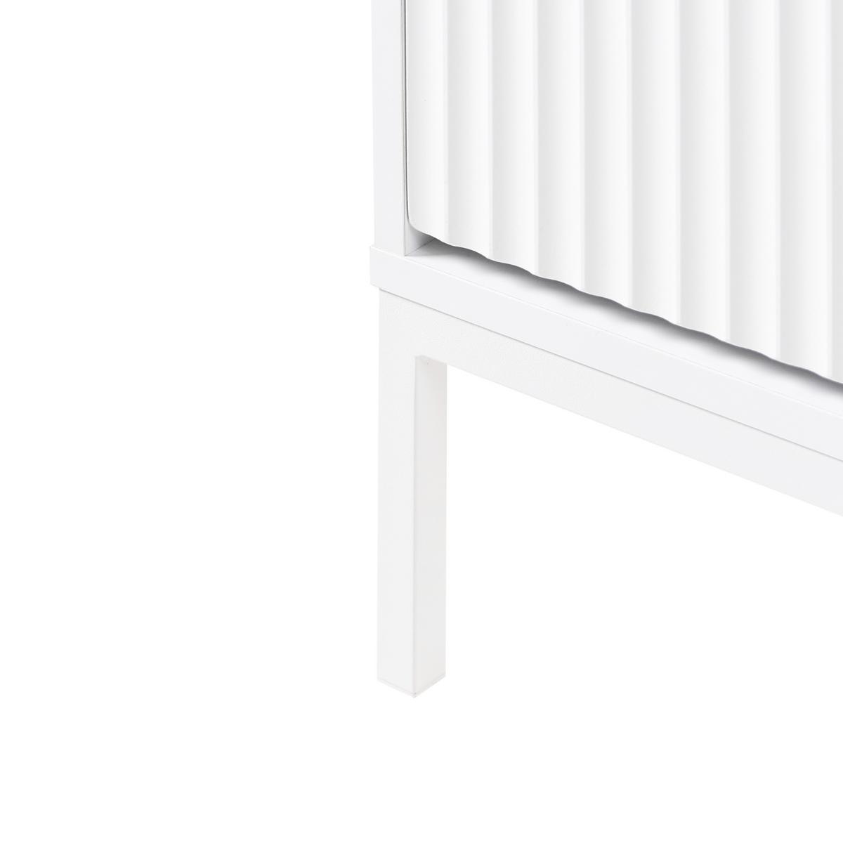 TV-MÖBEL Weiß Adelaide - Weiß, Holzwerkstoff (180/46/38cm) - Beliani