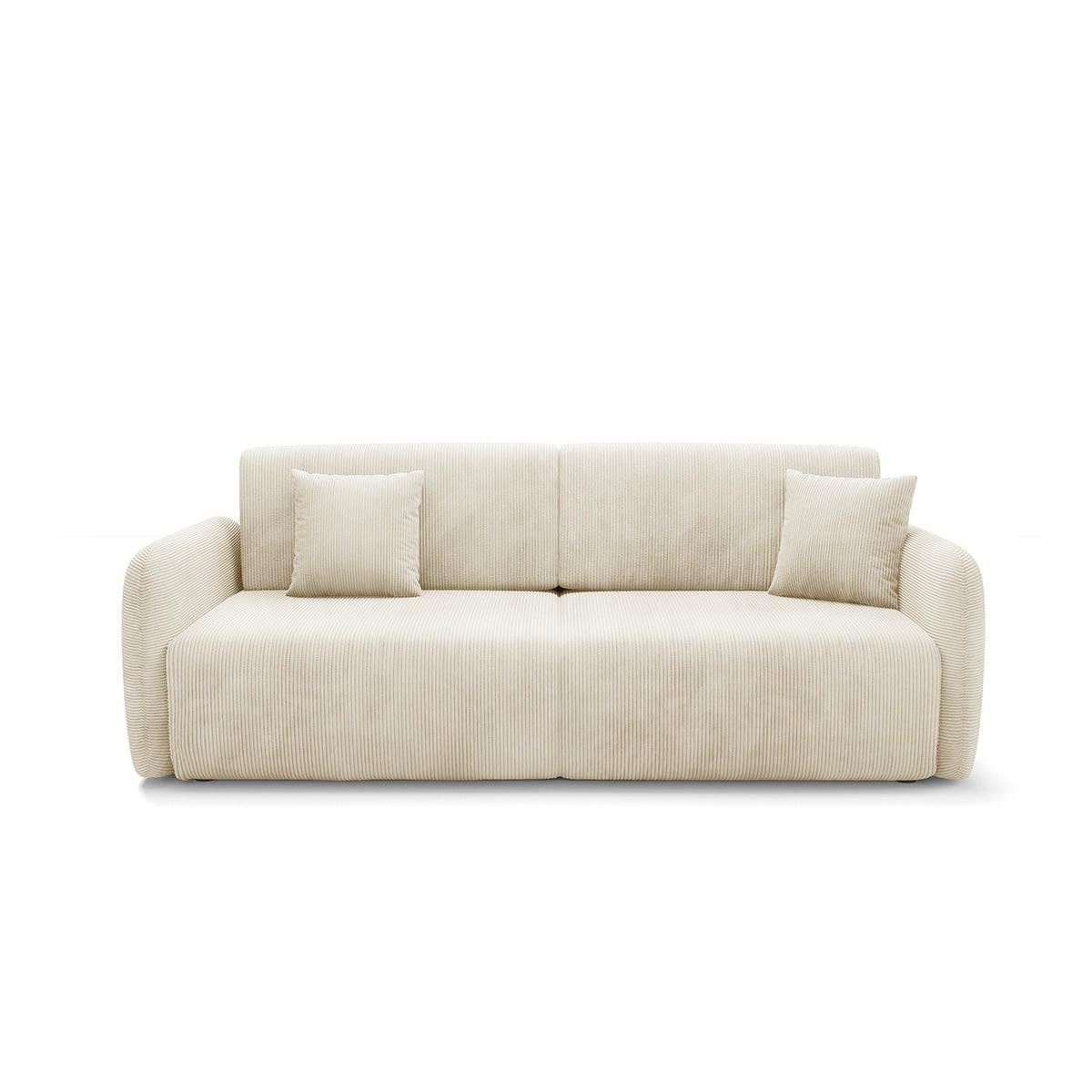 SOFA Dora 3 Sitzplätze Beige - Beige, Holz (233/92/110cm) - Petits-meubles