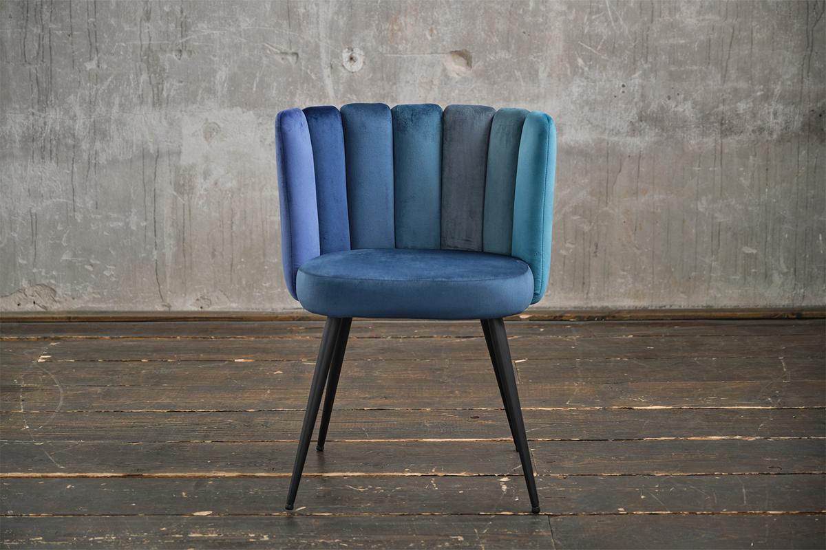 ESSZIMMERSTUHL JADA Blau Velvet - Blau, Kunststoff/Textil (59/86/55cm) - KAWOLA