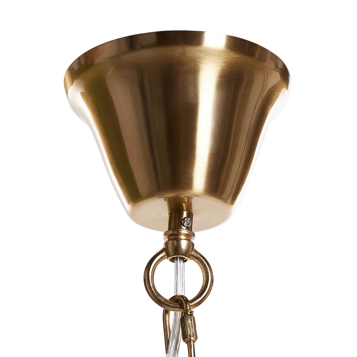KRONLEUCHTER Bradano 65/65/127 cm - Messingfarben, Metall (65/65/127cm) - Beliani