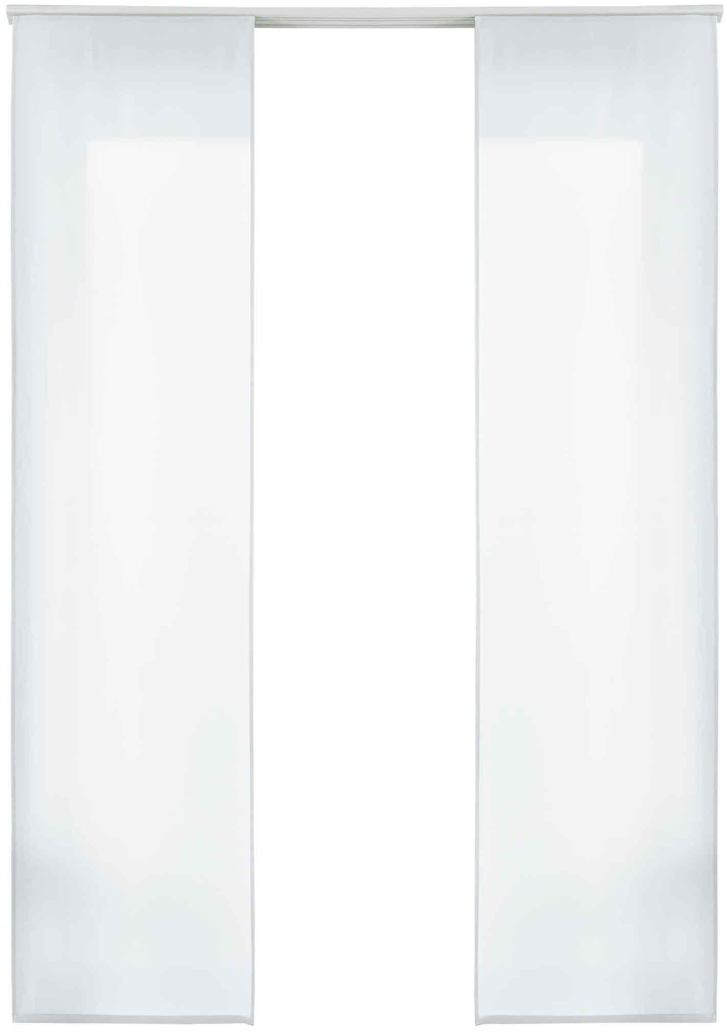 VORHANG 2ER SET HxB 245x60 cm Weiß - Weiß, Textil (60/245cm) - Gardinenbox