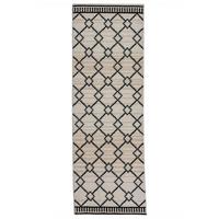 TEPPICH Kurzflor PERRAN in Weiß, im Berber-Stil, 80 x 230 cm - Weiß, Textil (80/230cm) - KADIMA DESIGN