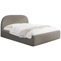 POLSTERBETT Puro mit Bettkasten & Metall-Lattenrost in Taupe Chenille 120x200 cm - Taupe/Beige, Kunststoff/Textil (120/200cm) - WFL GROUP
