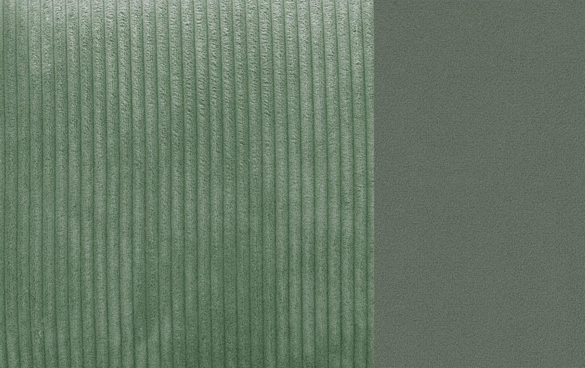 ECKSOFA TAUER 3-Sitzer, mintgrün - Schwarz/Mintgrün, Holzwerkstoff/Kunststoff (173/206cm) - Wozimo