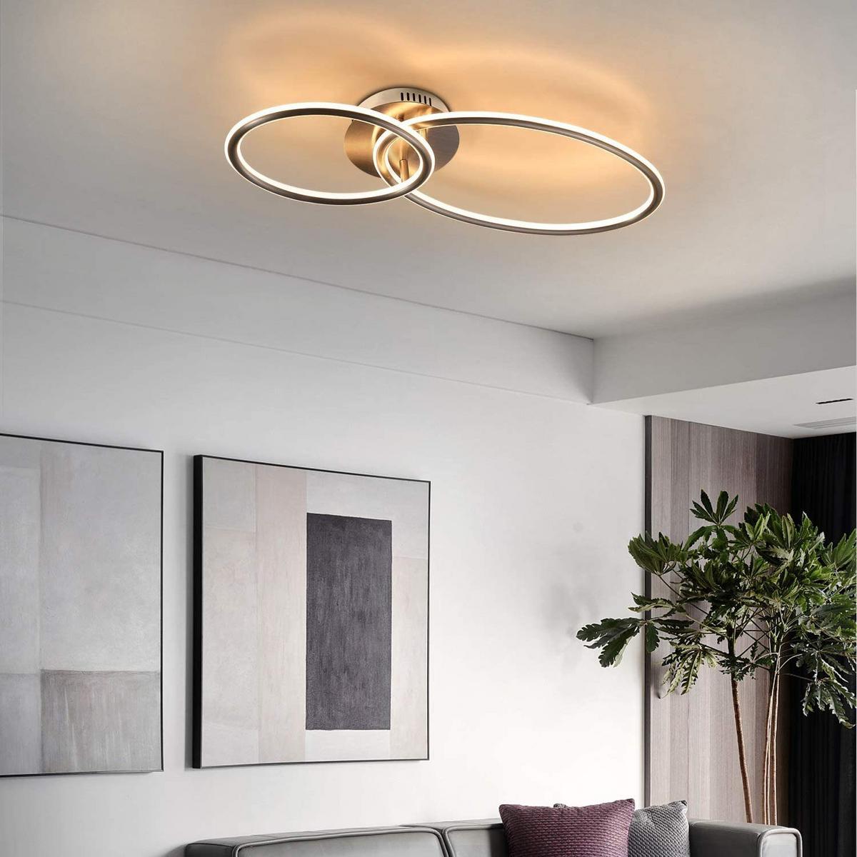 LED-DECKENLEUCHTE Lowe 23.5/62.5/9cm - Silberfarben, Metall (62.5/23.5/9cm) - Nettlife