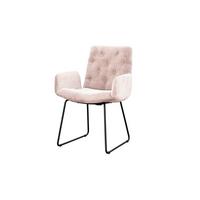 STUHL NEW CHARME Pink Cord (1er-Set) - Pink/Rosa, Textil (59/87/66cm) - KAWOLA