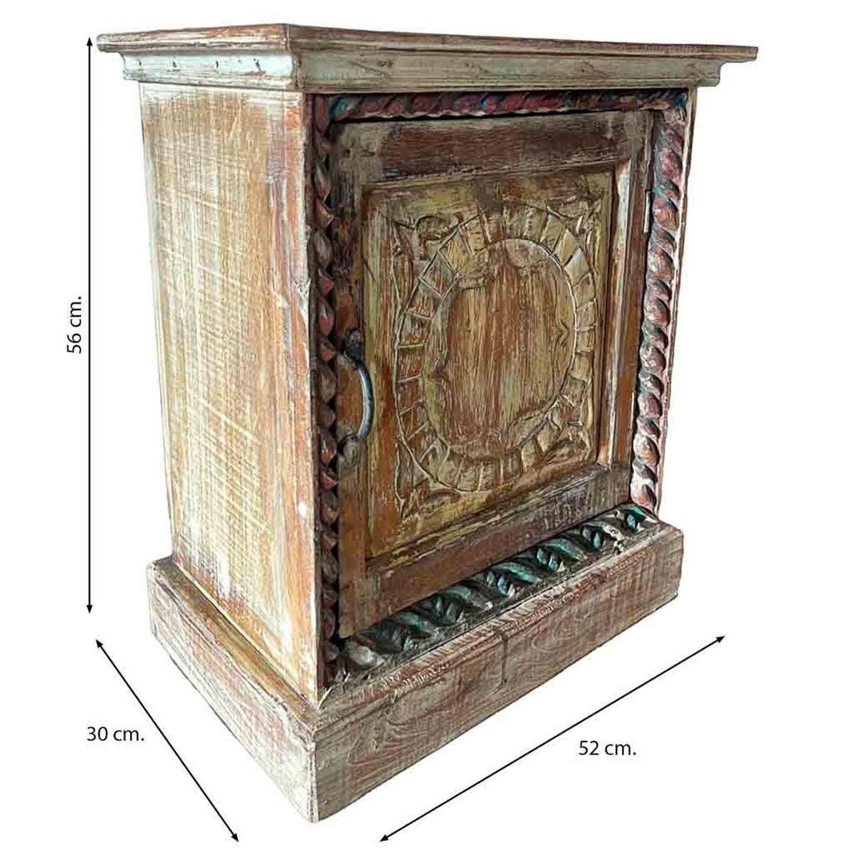 NACHTTISCH aus Holz, braun, 52x30x56cm - Braun, Holz (52/56/30cm) - Wanderlust