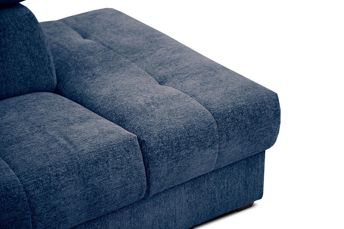 ECKSOFA CALVERA 5-Sitzer, dunkelblau - Dunkelblau, Holzwerkstoff/Textil (298/239cm) - Wozimo