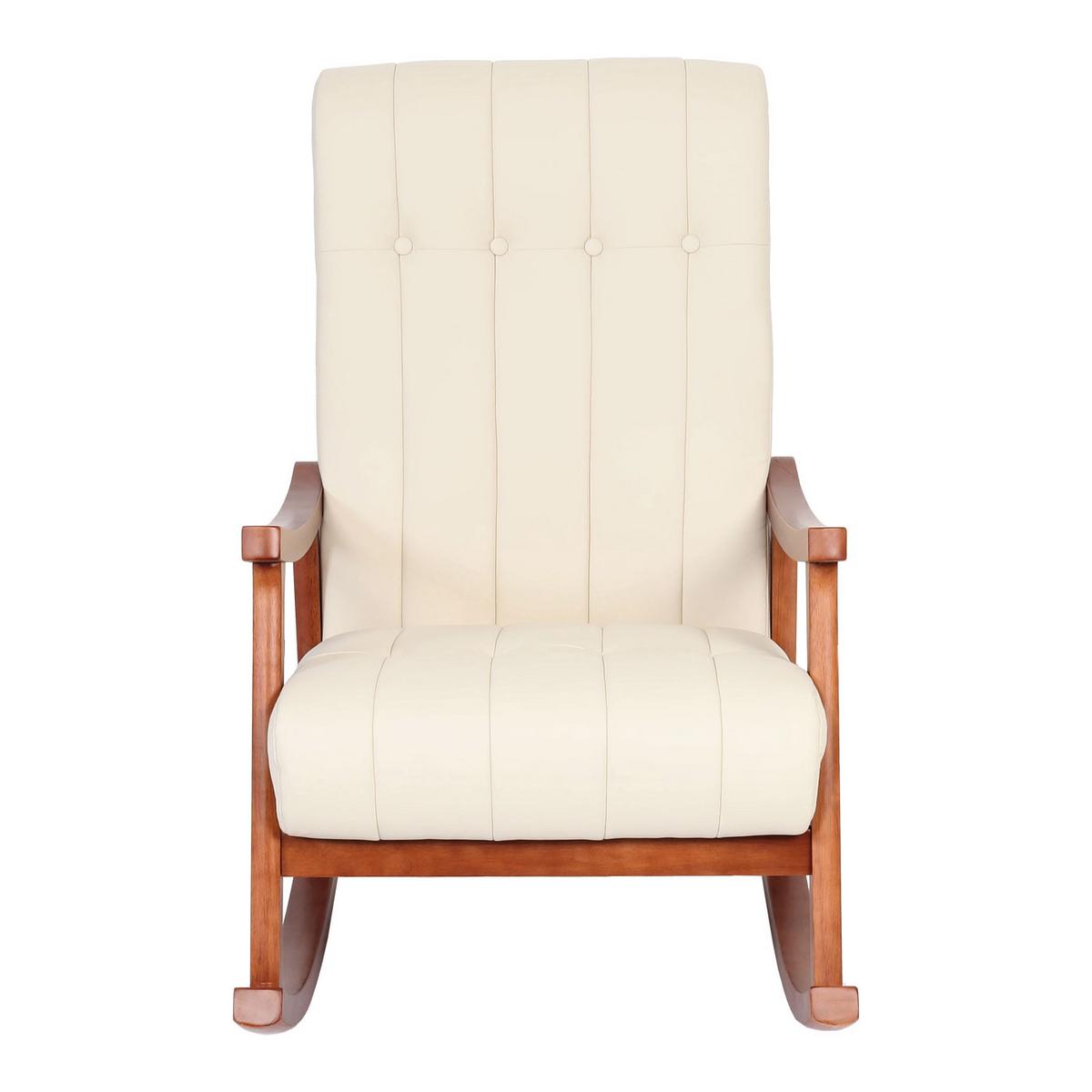 SCHAUKELSTUHL Cremeweiß - Creme/Weiß, Textil (62/97/82cm) - MCW
