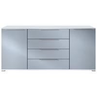 SIDEBOARD Linio Denim matt - Pastellblau, Holzwerkstoff (166.5/75.5/35cm) - Vladon