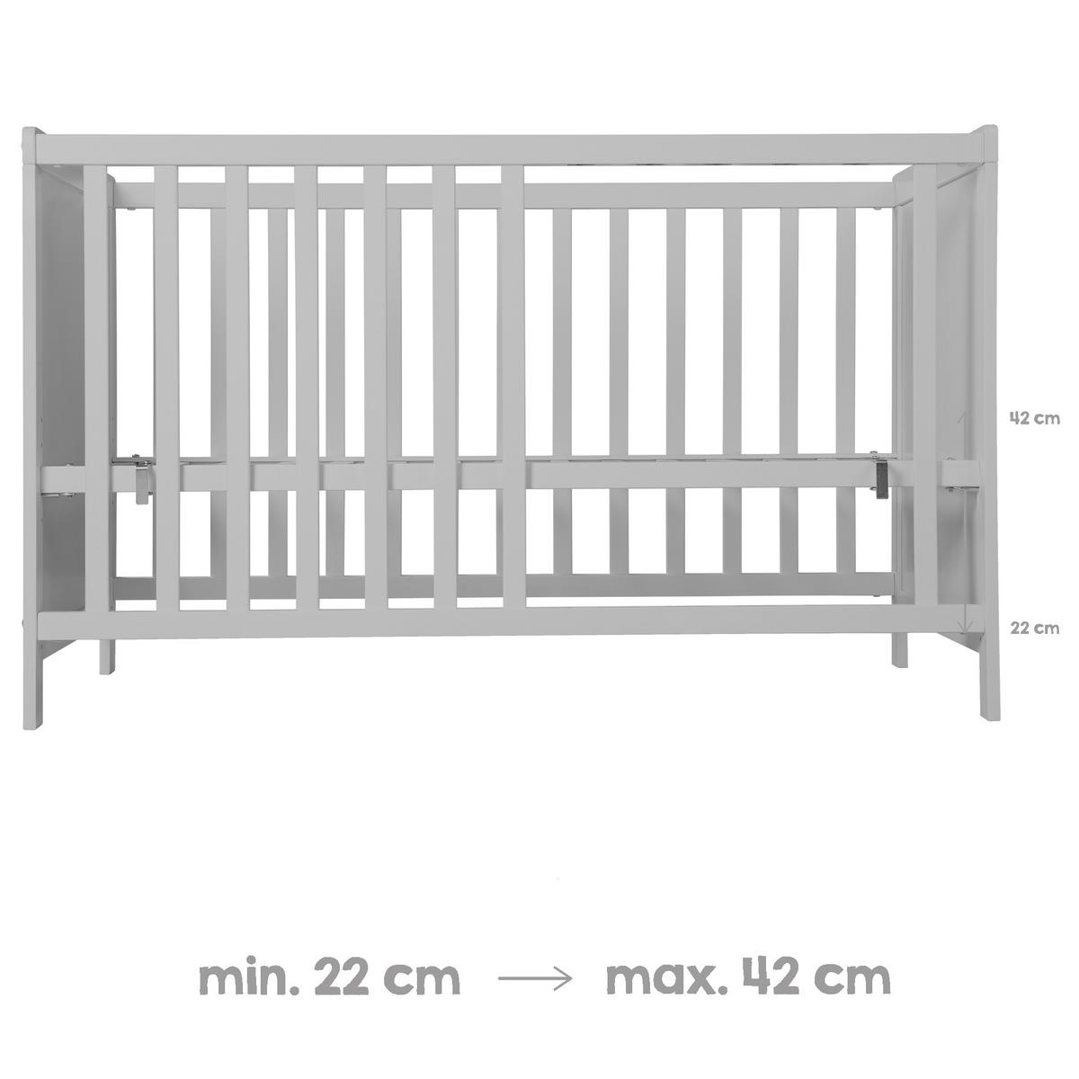 BABYZIMMER-SET Hamburg mit Schubladen 2-teilig - Taupe, Holzwerkstoff (66/76/123cm) - Roba