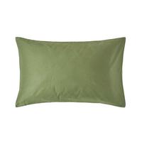 BIO-KISSENBEZUG Satin, Fadendichte 400 - Grün, Textil (48/74cm) - Homescapes
