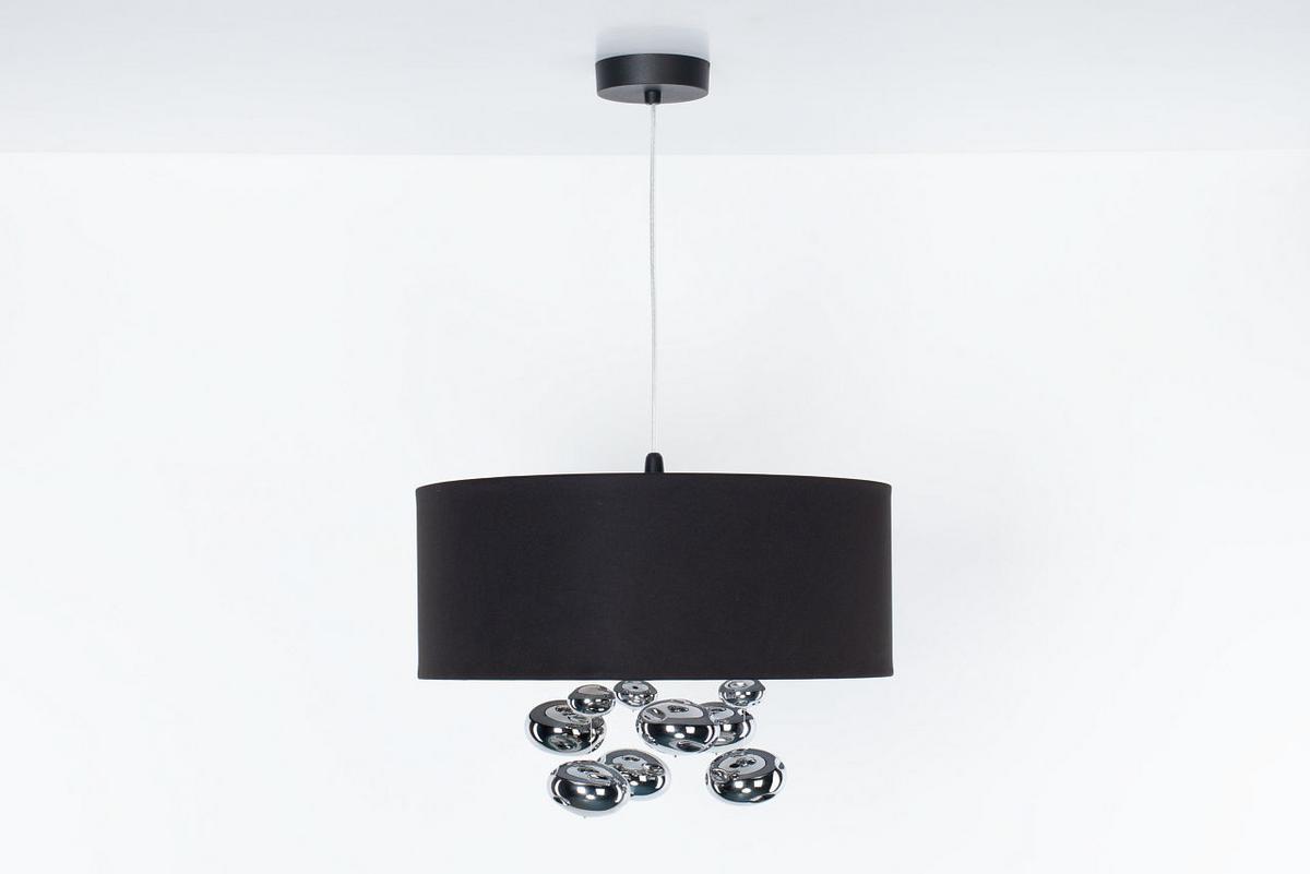 HÄNGELEUCHTE Schwarz 40/96 cm - Silberfarben/Schwarz, Kunststoff (40/1/96cm) - ONZENO