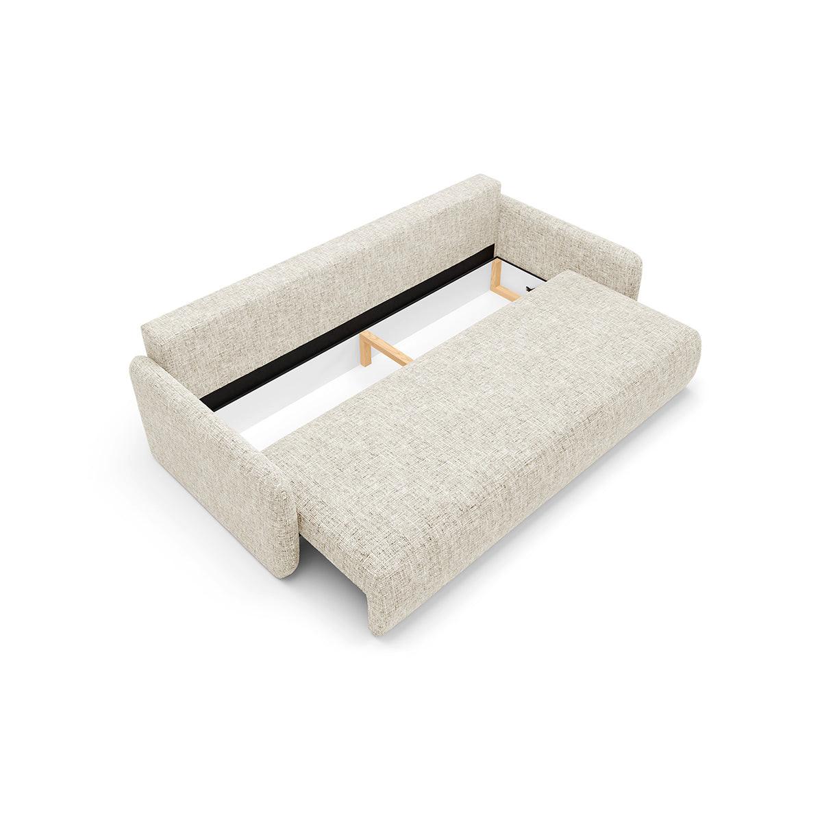 SOFA Lazarus 3 Sitzplätze Gebrochenes Weiß - Weiß, Holz (217/86/102cm) - Petits-meubles