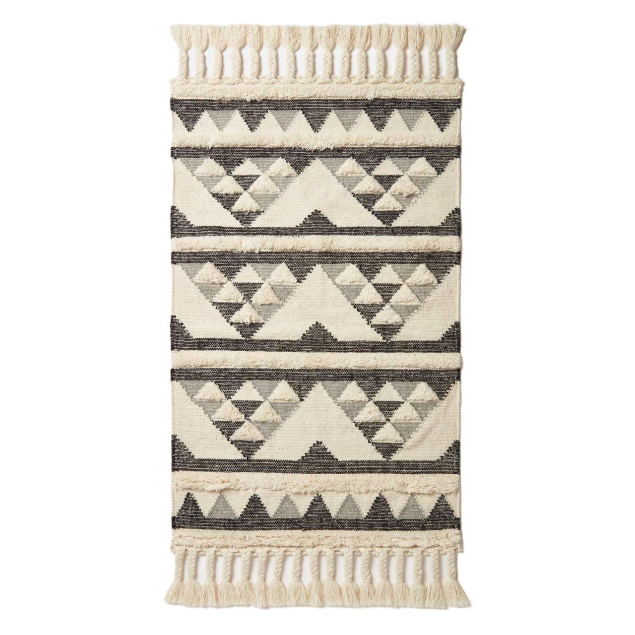 KELIM-TEPPICH Kota handgewebt 160/230 cm - Schwarz, Textil (160/230cm) - Homescapes