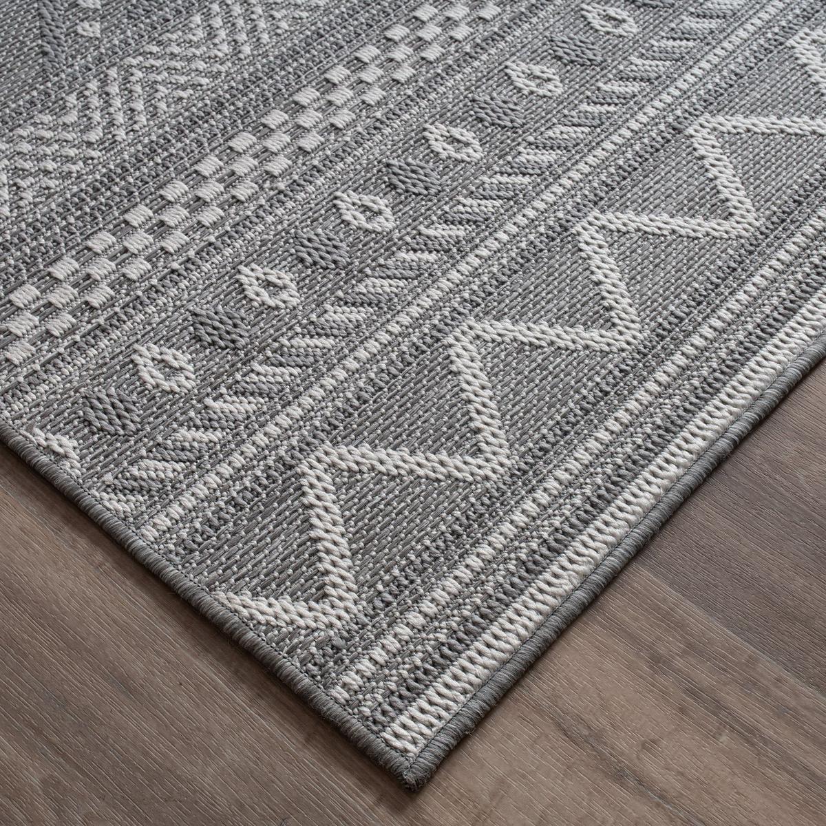 OUTDOORTEPPICH Grau-Hellgrau 200 x 280 cm - Hellgrau, Kunststoff (200/280cm) - TT Home