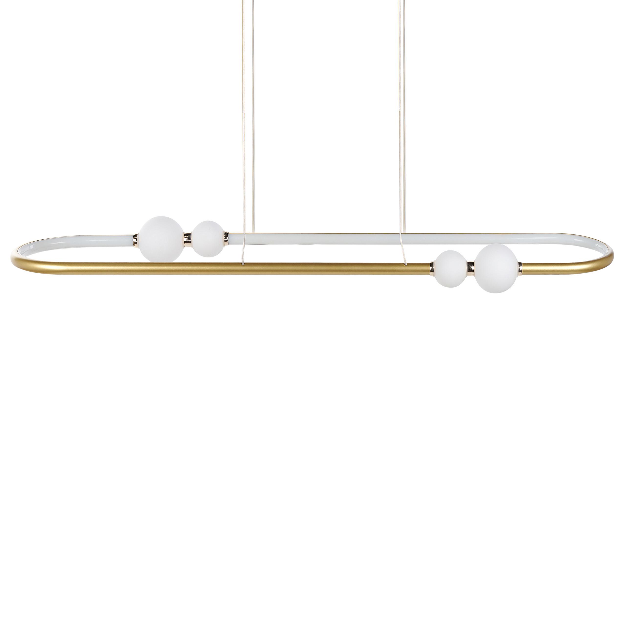 HÄNGELAMPE Feale 22/105/160 cm - Goldfarben, Metall (22/105/160cm) - Beliani