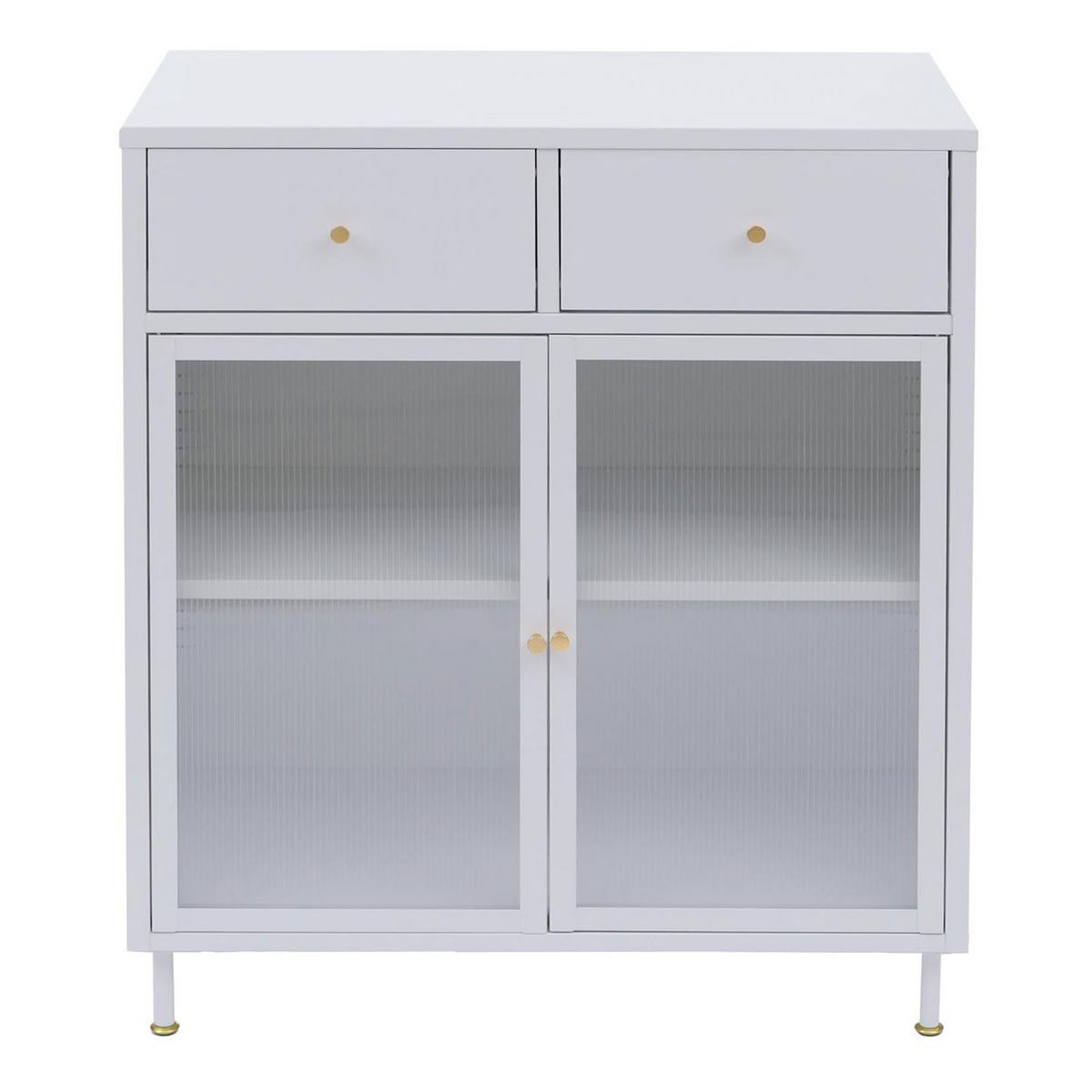 KOMMODE Weiß - Weiß, Metall (80/96/40cm) - MCW