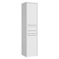 BADEZIMMERSCHRANK Etna mit 2 Türen Weiß - 30 x 35 x 130 cm - Weiß, Holz (30/130/35cm) - Badplaats