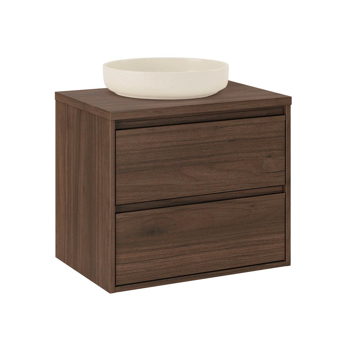 WASCHTISCH 60cm Edmé Dunkles Holz - Braun, Holzwerkstoff (60/52.2/46cm) - Petits-meubles