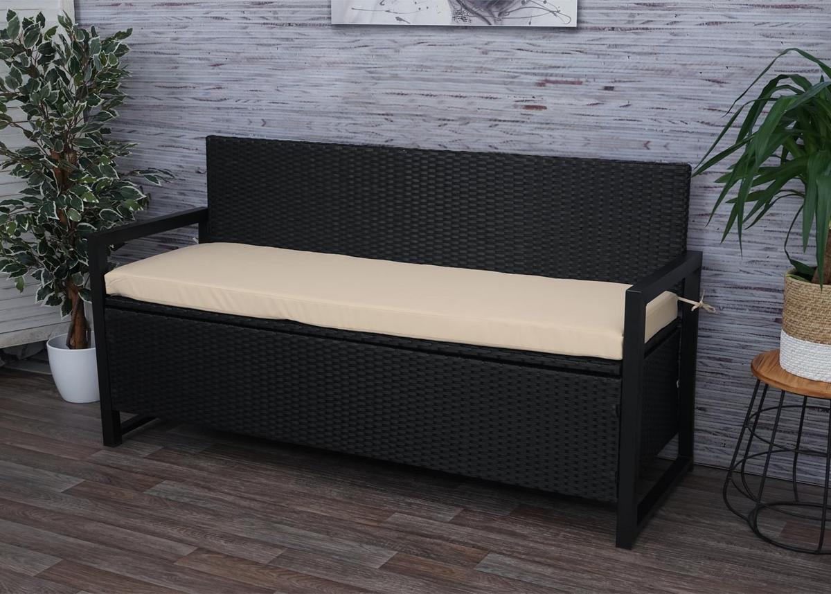 SITZBANK Anthrazit, Beige - Anthrazit/Beige, Kunststoff (164/87/57cm) - MCW