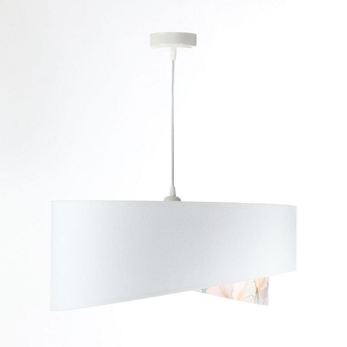 HÄNGELEUCHTE Weiß 50/23 cm - Pink, Kunststoff (50/1.3/23cm) - ONZENO