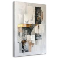 LEINWANDBILD Abstraktion 30x45cm - Grau, Textil (30/45cm) - Feeby