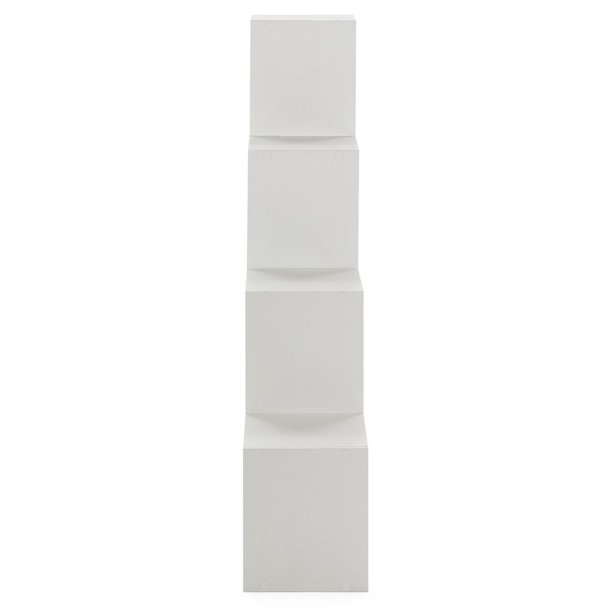 REGAL Cies 6 Fächer weiß - Weiß, Holzwerkstoff (115/110/25cm) - VS Venta-stock