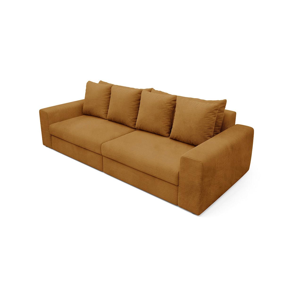 SOFA Paola 3 Sitzplätze Senfgelb - Gelb, Holz (272/86/120cm) - Petits-meubles