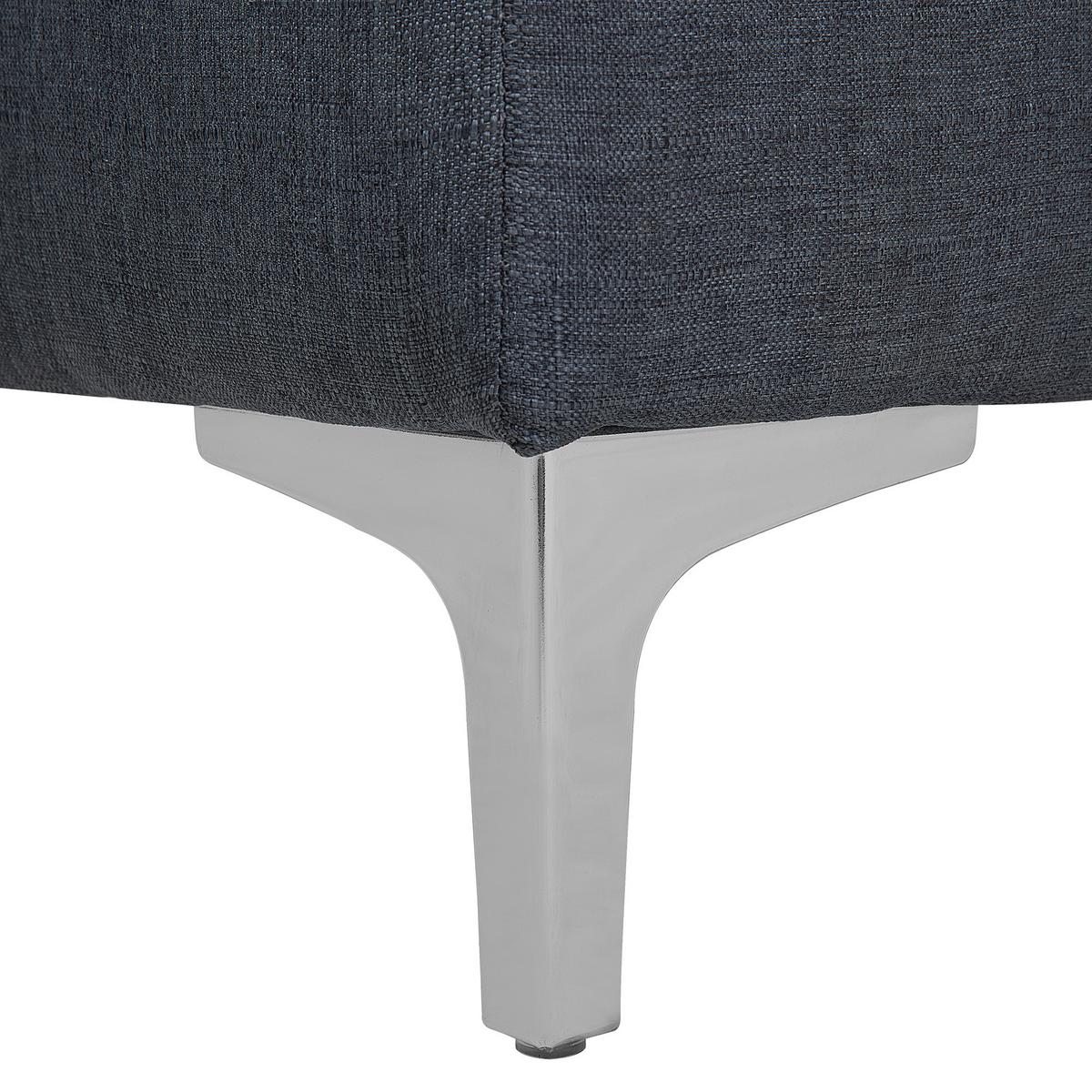 OTTOMANE Aberdeen 80/80/36 cm - Grau, Kunststoff/Textil (80/36/80cm) - Beliani