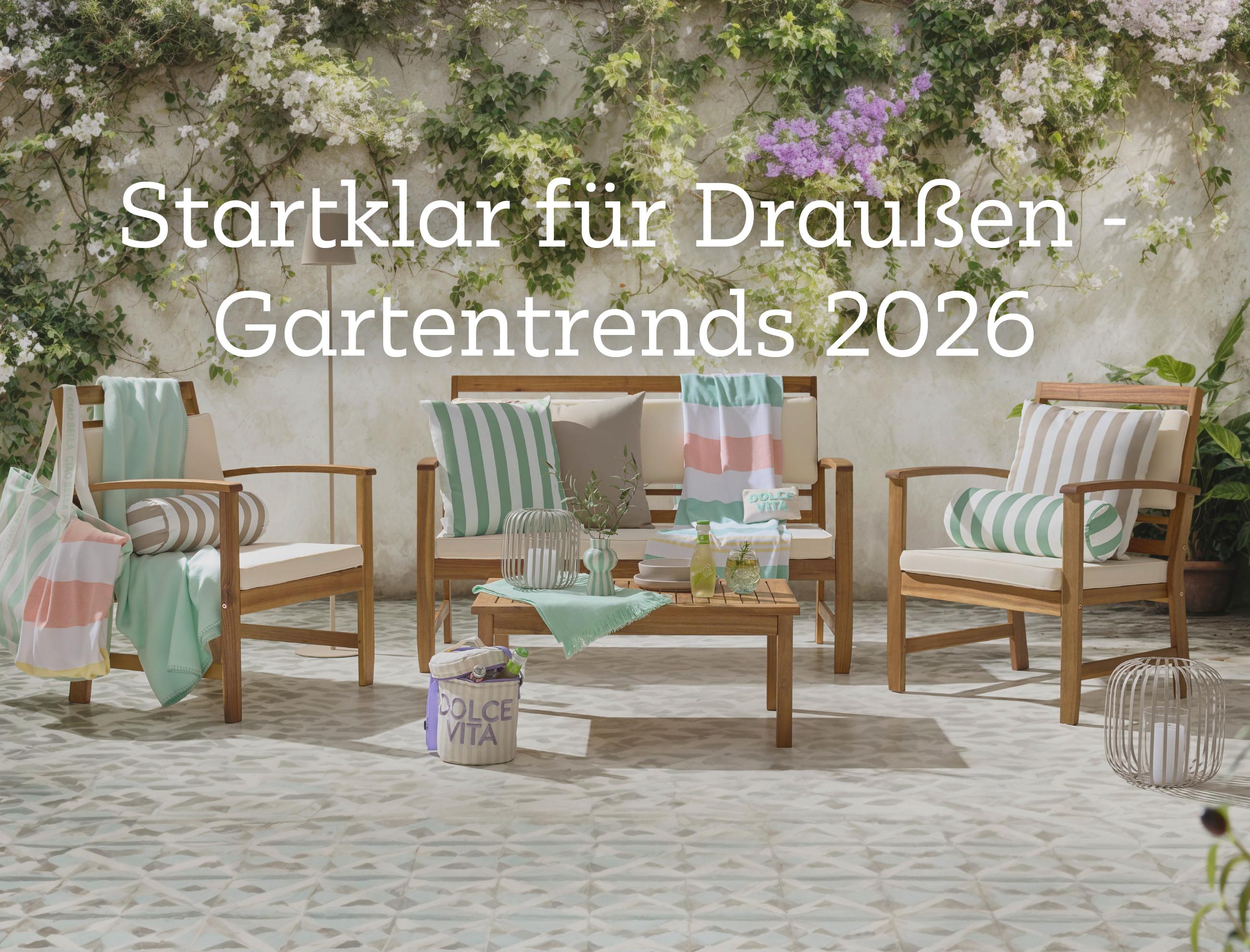 Startklar für Draußen - Gartentrends 2026