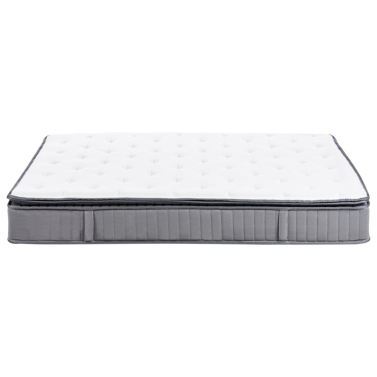 GEL-MEMORYSCHAUM-TASCHENFEDERKERNMATRATZE H2/3 Mittel 160/200 cm Pleasant - Weiß, Textil (160/200cm) - Beliani