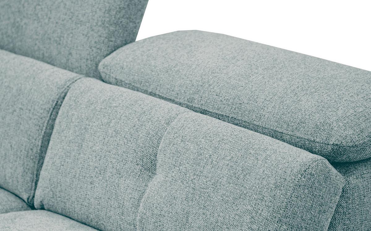 SOFA AVENA 3-Sitzer mit 1 Relaxfunktion, mintgrün - Mintgrün, Holzwerkstoff/Textil (204/80/108cm) - Wozimo