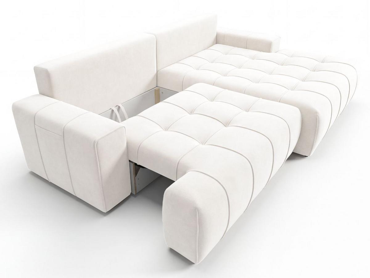 ECKSOFA Tulio Creme Rechts - Creme, Holz/Textil (165/270cm) - Graingold