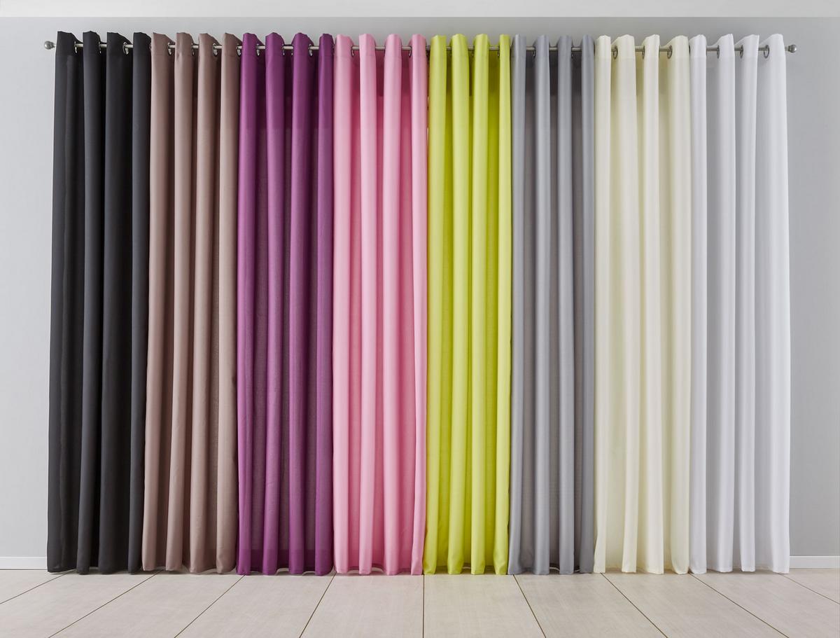 VORHANG PALERMO HxB 225x140 cm Weiß - Weiß, Textil (140/225/1cm) - Gardinenbox