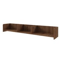 WANDREGAL Positivo mit Trennwänden, 180 cm, Alba-Nuss - Nussbaumfarben, Holzwerkstoff (183/27/27cm) - Beautysofa