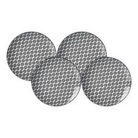 DESSERTTELLER Takeo Circles schwarz-weiß ø 21,5 cm 4er Set - Schwarz/Weiß, Keramik (21.5cm) - Ritzenhoff Breker