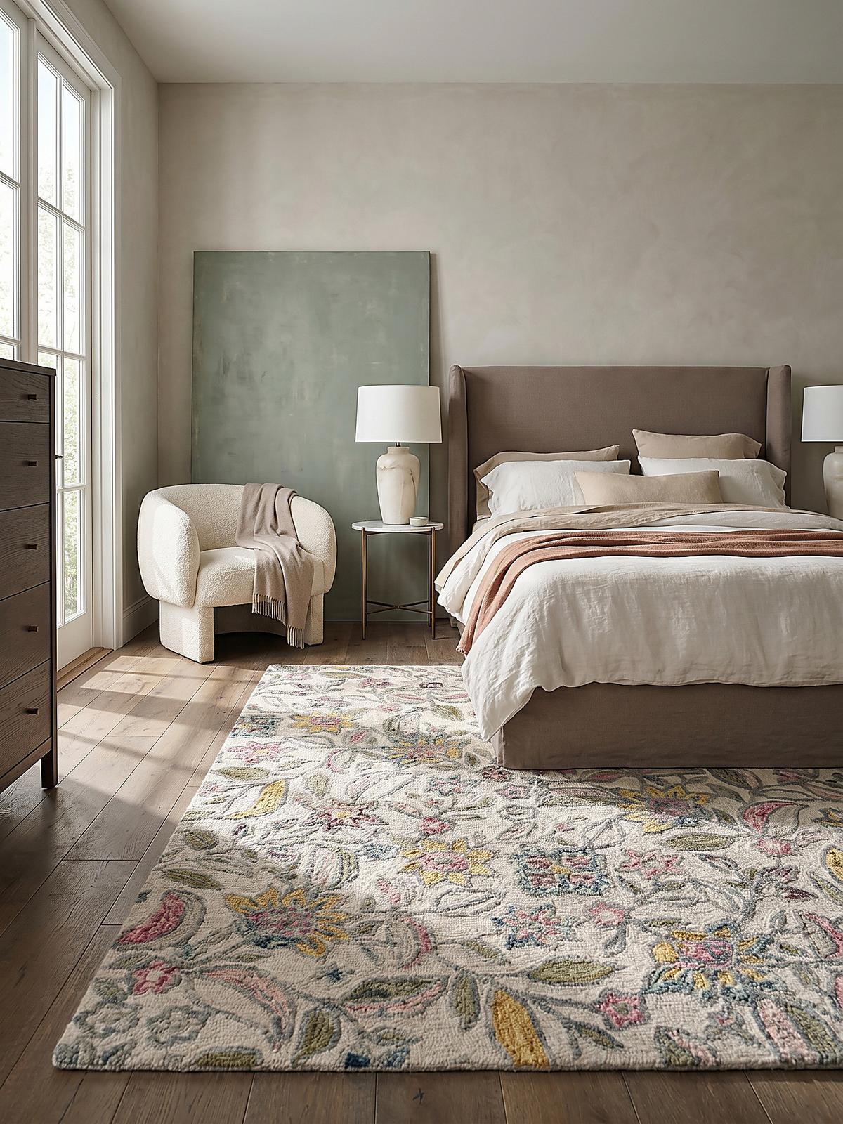 WOLLTEPPICH SOAR, floral, Bunt, 120 x 170 cm - Multicolor, Textil (170/120cm) - KADIMA DESIGN