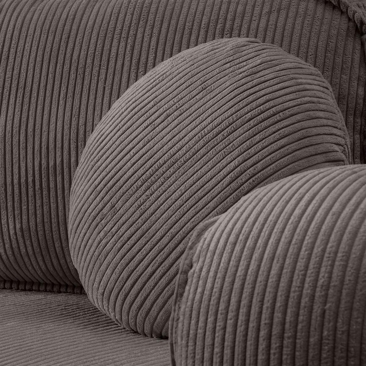 ECKSOFA VENUS mit Schlaffunktion und Bettkasten, Poso 04 - Braun, Textil (275/178cm)