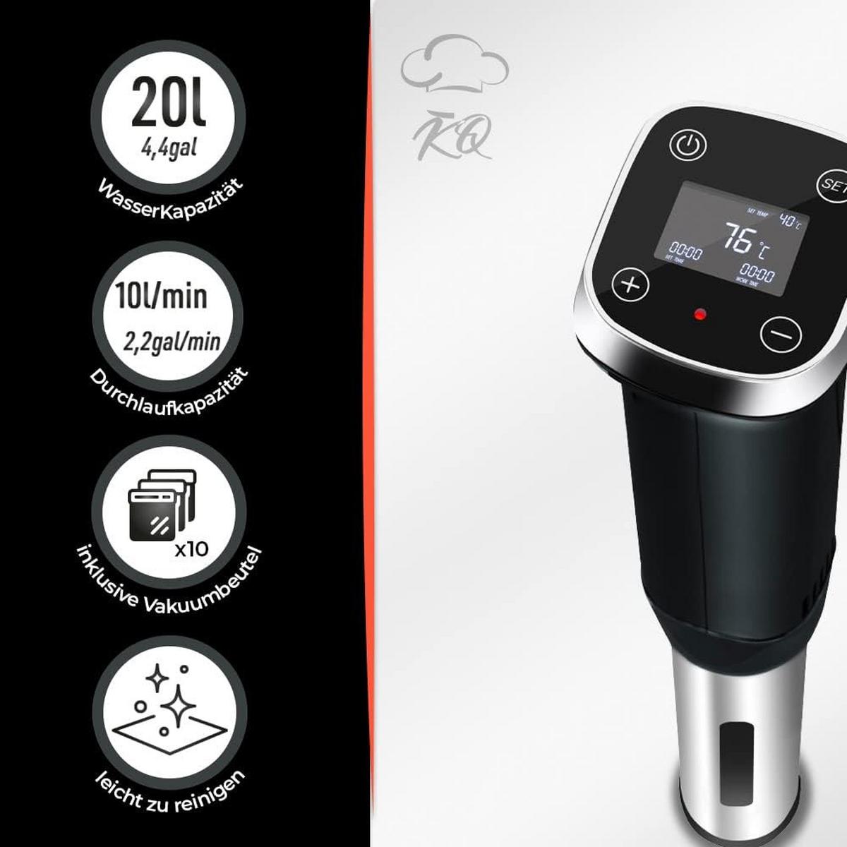 SOUS-VIDE GARER - Multicolor, Metall (11/37/7cm) - KitchenQuality