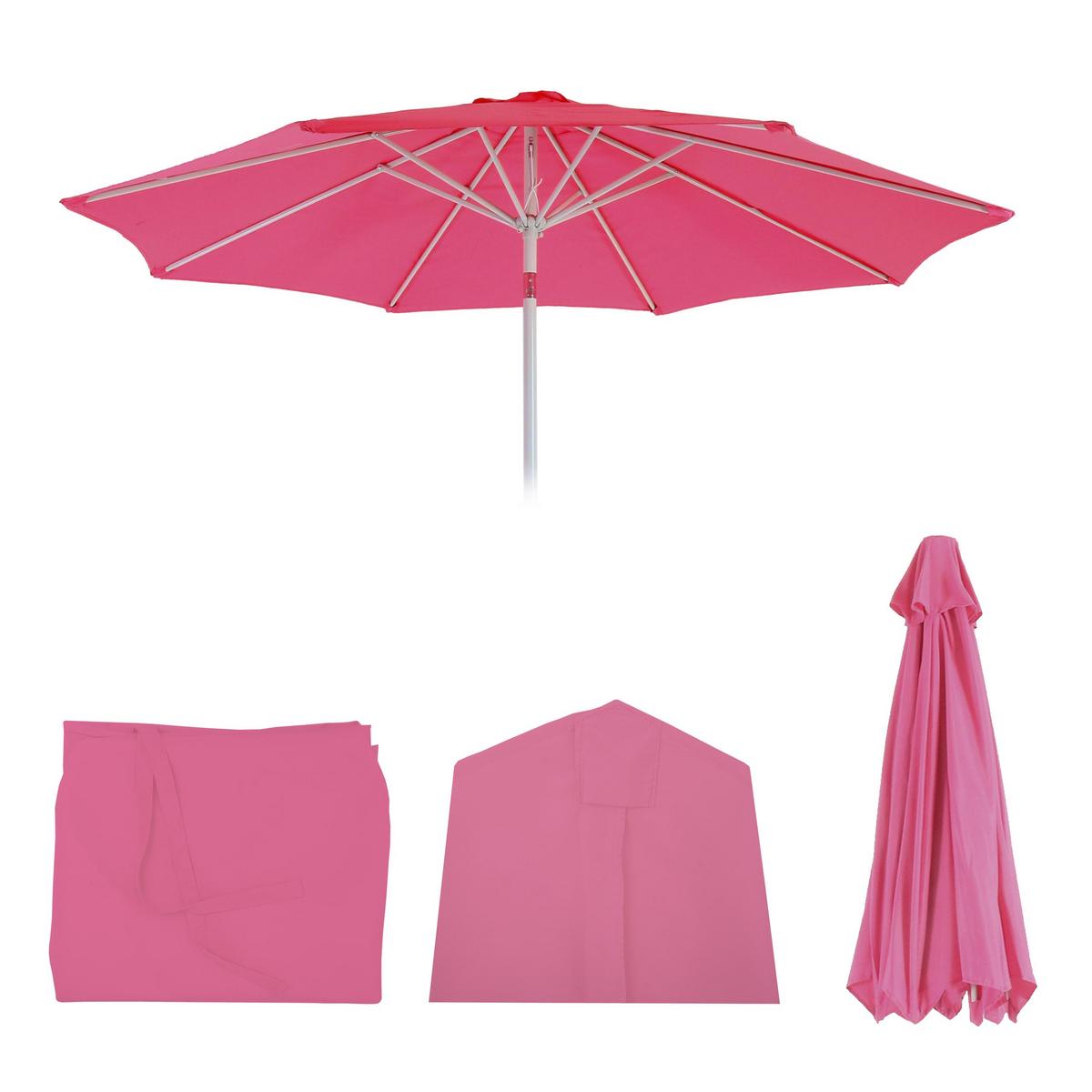 ERSATZ-BEZUG FÜR SONNENSCHIRM Altrosa - Altrosa, Textil (300/300cm) - MCW